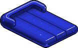 Deep Blue Plasto Air Mattress