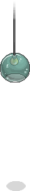 Teal Plasto Hanging Light