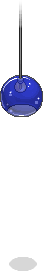 Deep Blue Plasto Hanging Light