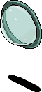 Teal Plasto Curved Porthole