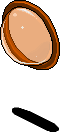 Orange Plasto Curved Porthole