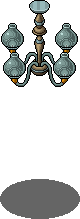 Pale Blue Silo Chandelier