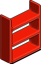 Red Plasto Shelves