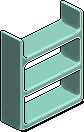 Teal Plasto Shelves