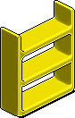 Yellow Plasto Shelves