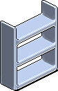 Blue Satin Plasto Shelves