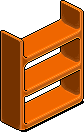 Orange Plasto Shelves
