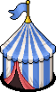 Blue Circus Tent (non crackable)