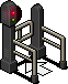 Black One Way Gate