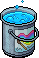 Blue Tub of Paint