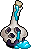 Blue Skull Bottle