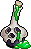 Green Skull Bottle