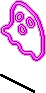 Pink Ghost Sticker
