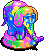 Neon Elephant Statue