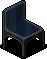 Black plasto chair