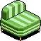HC Striped Loveseat