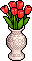 Bright Red Tulips