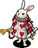 White Rabbit of Hearts