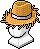 Frayed Straw Hat