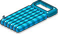 Blue Check Bed Float