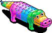 Rainbow Gator Inflatable