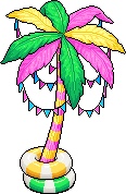Neon Palm Decor