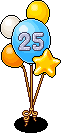 Bright 25 Balloons