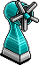 Turquoise Powered Fan