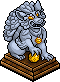 Light Blue Grey Shishi Lamp