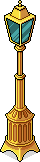 Gold Lamp Post