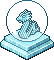Icy Dragon Lamp Snow Globe