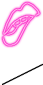 Lip Bite Neon Light