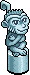 Silver Monkey Statuette