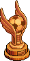 Bronze Winged Football Trophy