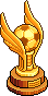 Gold Winged Football Trophy