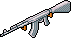Silver Ornamental Rifle