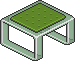 Green Glass Table