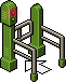 Green One Way Gate