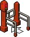 Red One Way Gate