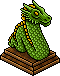 Elf Green Dragon Lamp