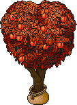 Sacked Peach Tree