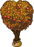 Sacked Peach Tree