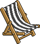 Black Deck Chair