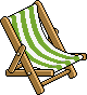 Green Deck Chair