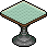 Red Area Occasional Table